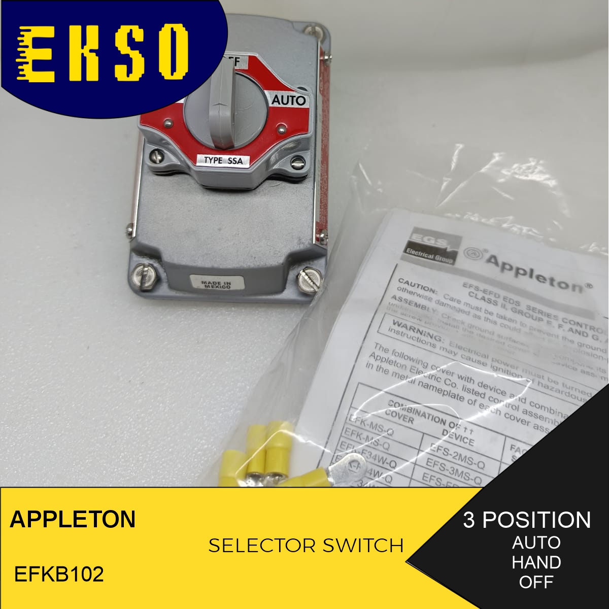 appleton efkb102 selector switch