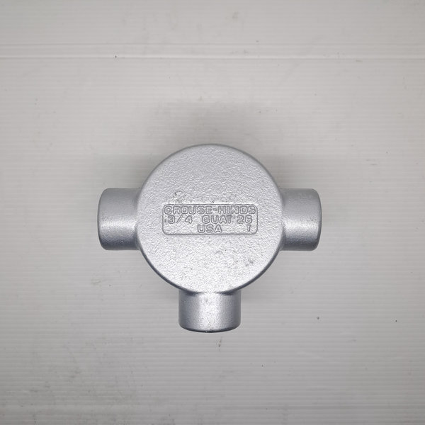 CROUSE-HINDS, GUAT26 CONDULET GUA CONDUIT OUTLET BOX WITH COVER