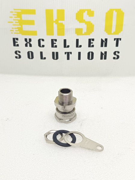 HAWKE, 121/A/M20 BRASS NICKEL-PLATED CABLE GLAND M20