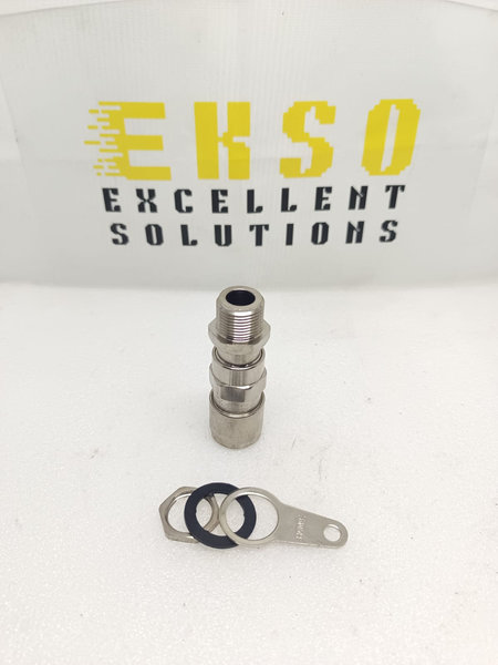 HAWKE, 501/453/RAC/O/M20 BRASS NICKEL-PLATED CABLE GLAND M20
