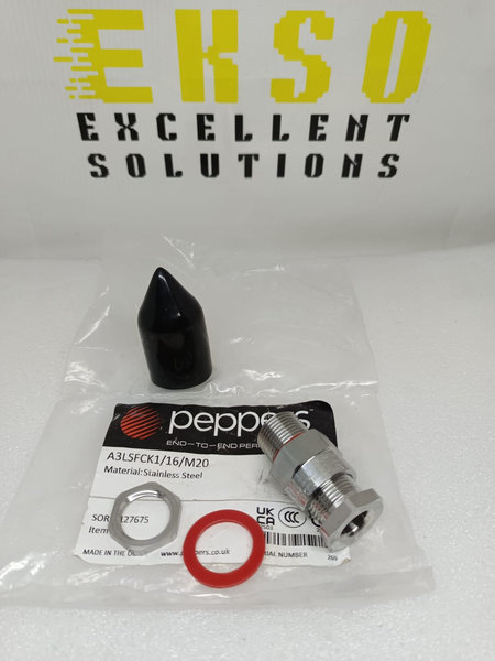 Peppers Cable gland Non Armour, SS316 M20/16, Type A3LSFCK1/16/M20