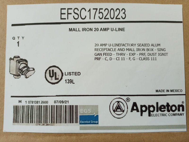 Appleton EFSC1752023