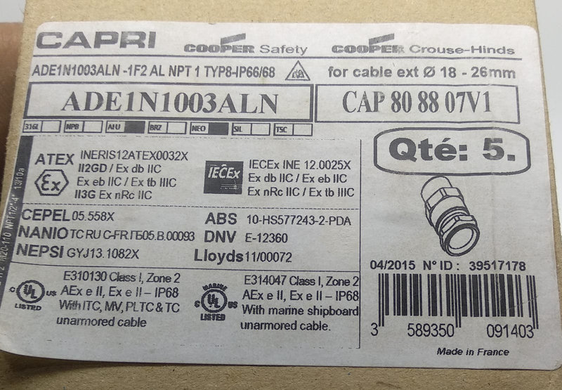 CAPRI ADE1N1003ALN