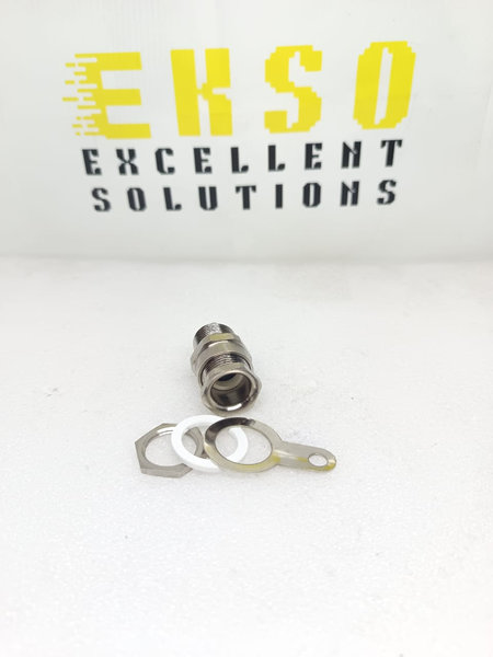 CMP UK 20S A2F FF M20. Brass Nickle Plated cw Locknut & Washer