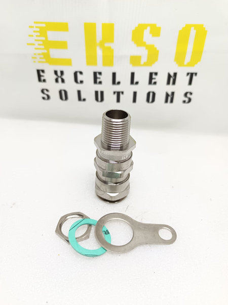 CROUSE-HINDS, ADE4N0503NPNK2 BRASS NICKEL-PLATED CABLE GLAND 12 INCH