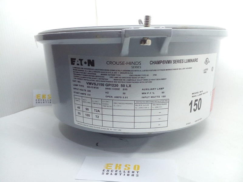 Eaton Crouse Hinds vmvs-150GP-220-50LX